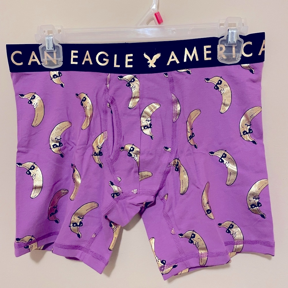 Sz S AMERICAN EAGLE Men's Boxer Brief Underwear 6" Inseam NWT